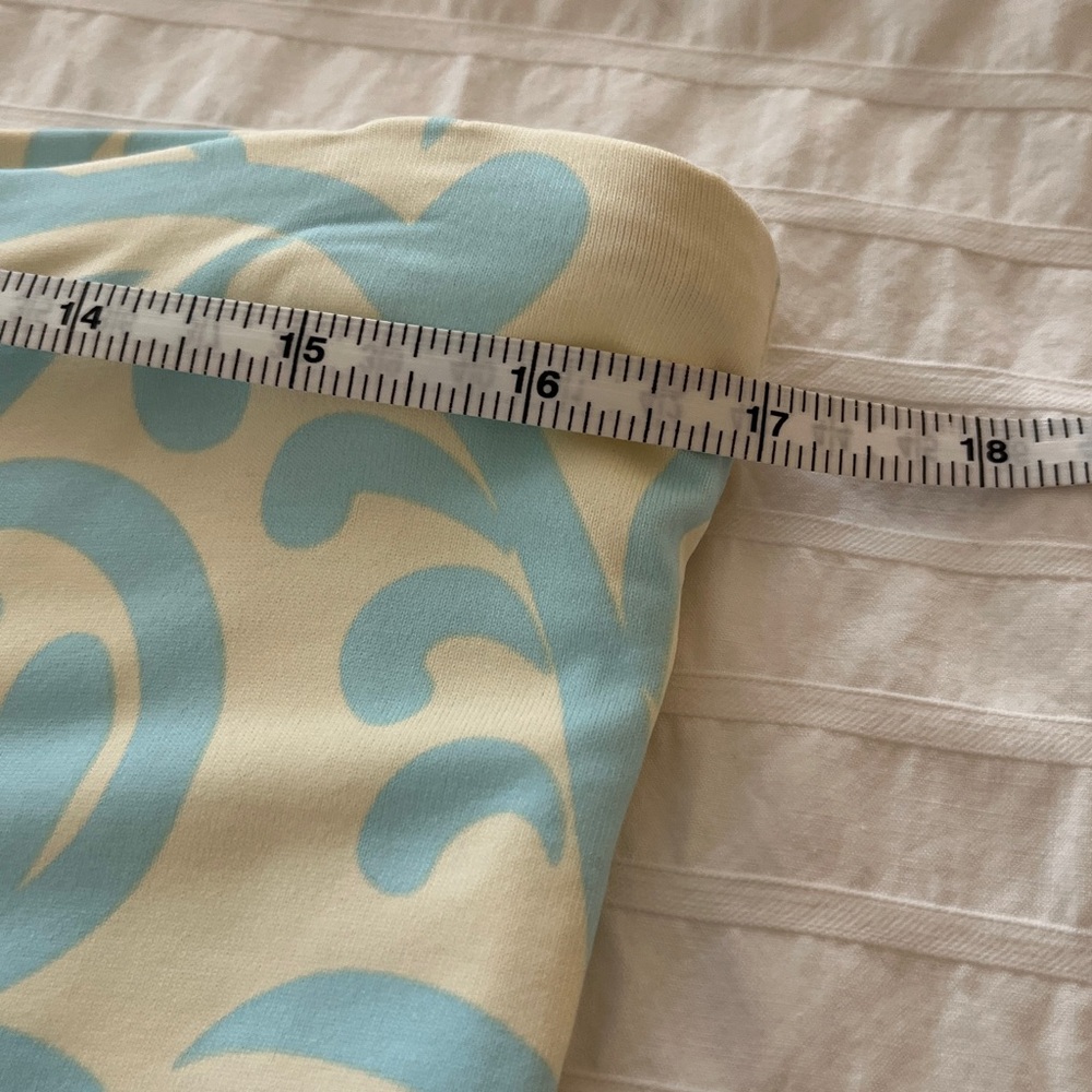 J. McLaughlin Teal and Beige Swirl skirt/dress L - Picture 4 of 8
